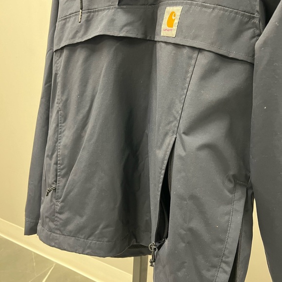 Carhartt Navy Blue Hooded Jacket - Picture 5 of 7